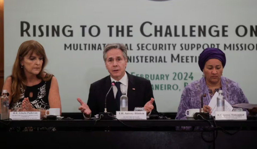 Blinken recaba apoyos para la misión de seguridad de Haití en Brasil