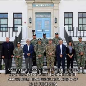 En el marco de la Iniciativa de Derechos Humanos del Comando Sur y la Escuela de Graduados en Derechos Humanos y DIH