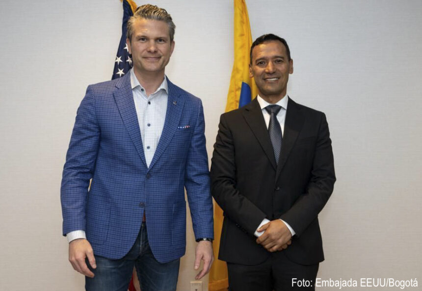 Ministro de Defensa de Colombia se reúne con autoridades de Estados Unidos